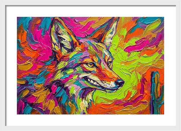 Coyote In Vibrant Colors