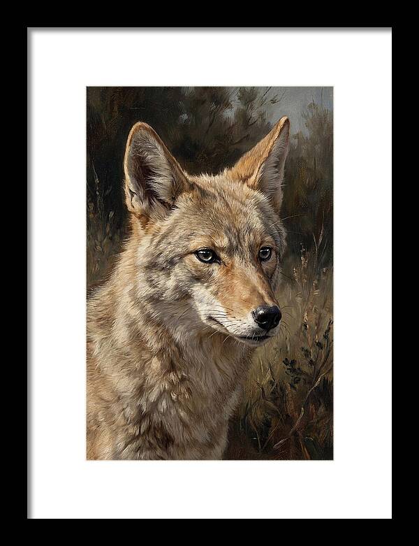 Coyote Portrait In Nature