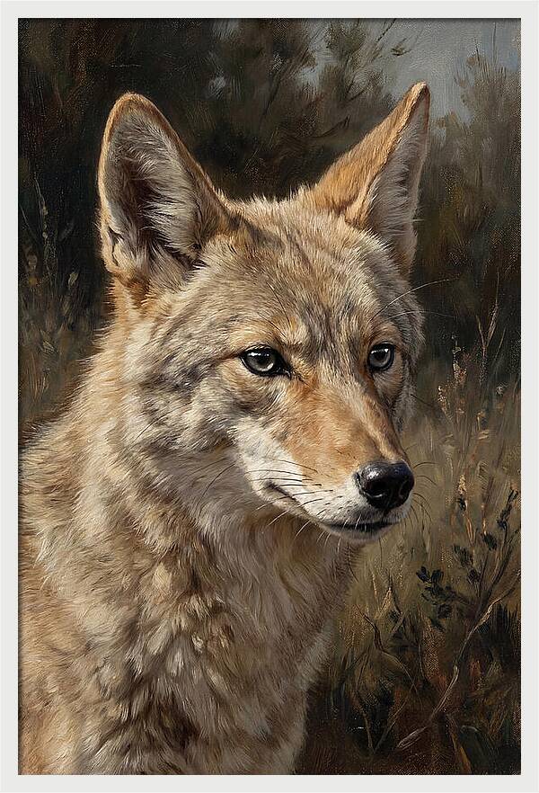 Coyote Portrait In Nature