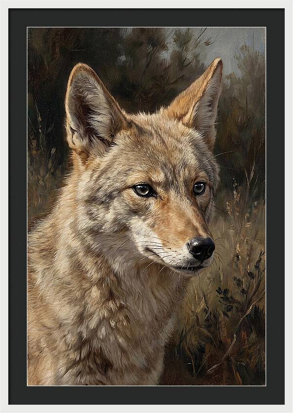 Coyote Portrait In Nature