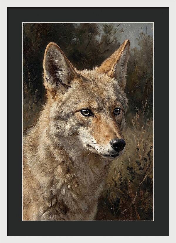 Coyote Portrait In Nature