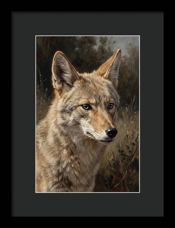 Coyote Portrait In Nature