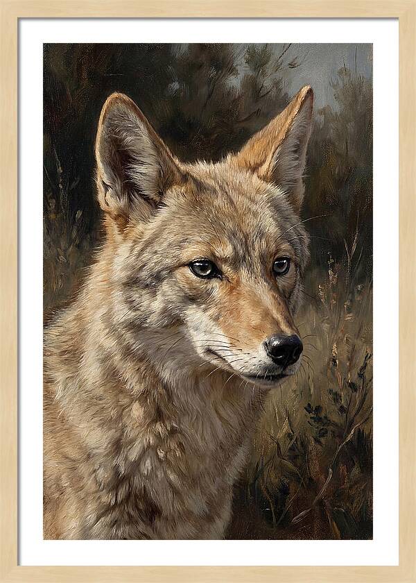 Coyote Portrait In Nature