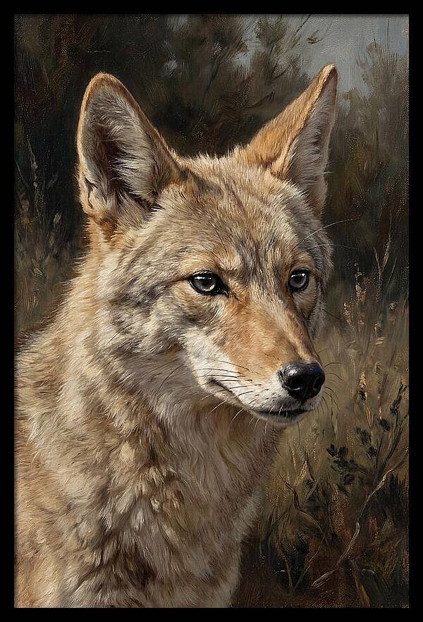 Coyote Portrait In Nature