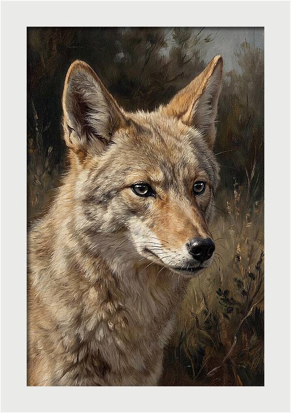 Coyote Portrait In Nature