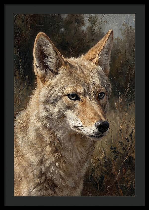 Coyote Portrait In Nature