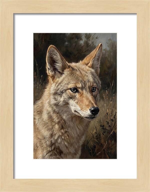 Coyote Portrait In Nature