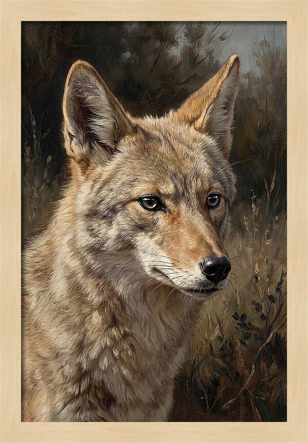 Coyote Portrait In Nature
