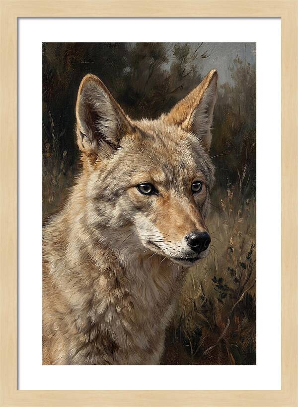 Coyote Portrait In Nature