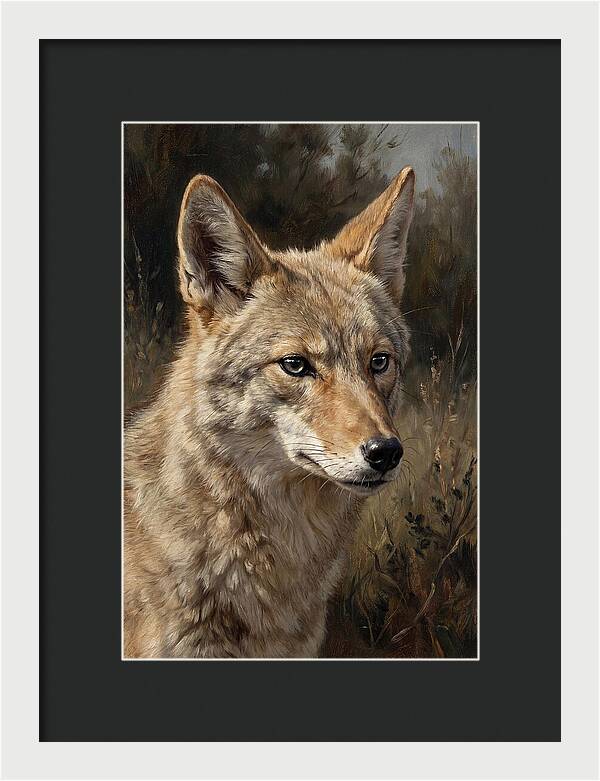 Coyote Portrait In Nature