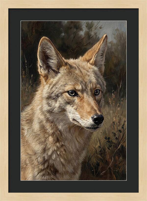 Coyote Portrait In Nature
