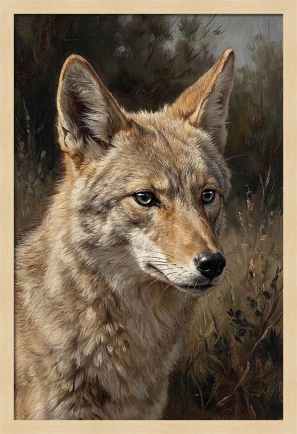 Coyote Portrait In Nature