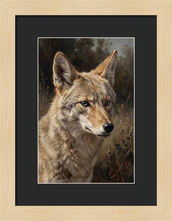 Coyote Portrait In Nature