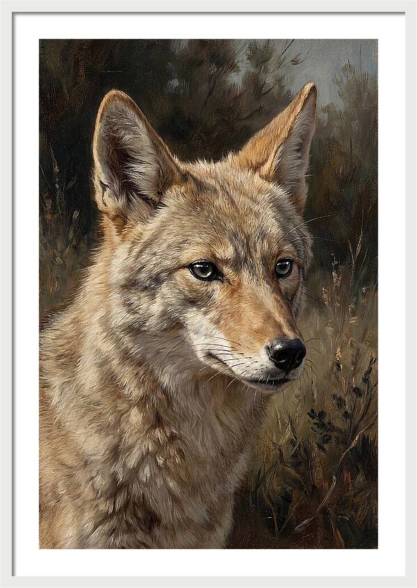 Coyote Portrait In Nature