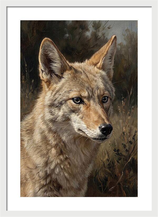 Coyote Portrait In Nature