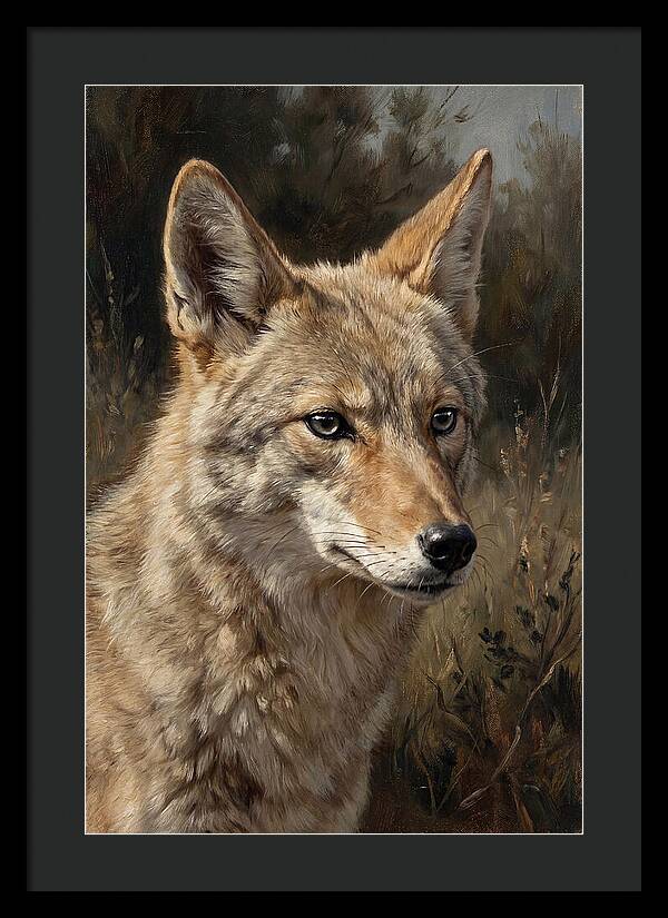 Coyote Portrait In Nature