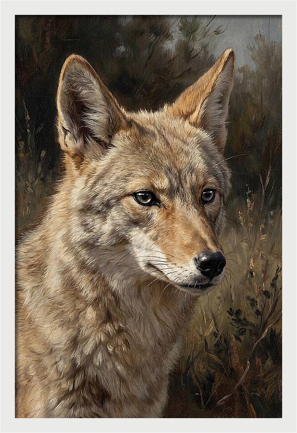 Coyote Portrait In Nature
