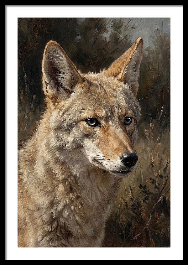 Coyote Portrait In Nature