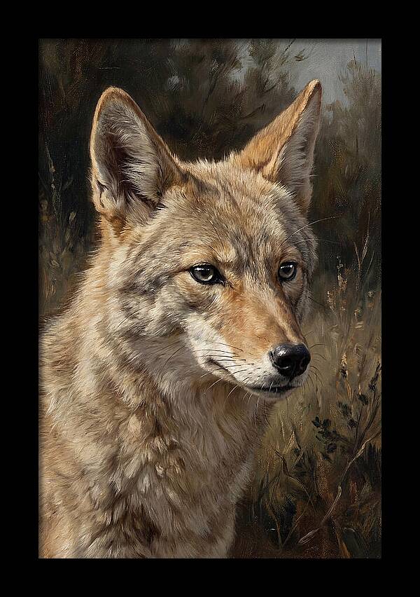 Coyote Portrait In Nature