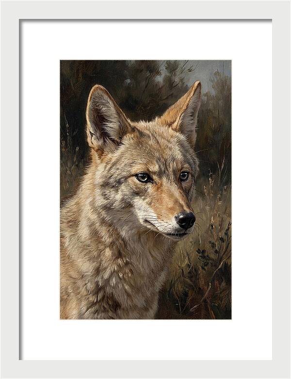 Coyote Portrait In Nature