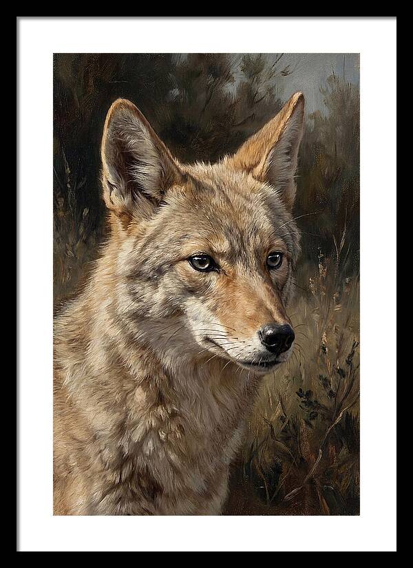 Coyote Portrait In Nature