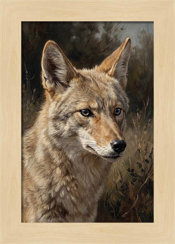 Coyote Portrait In Nature