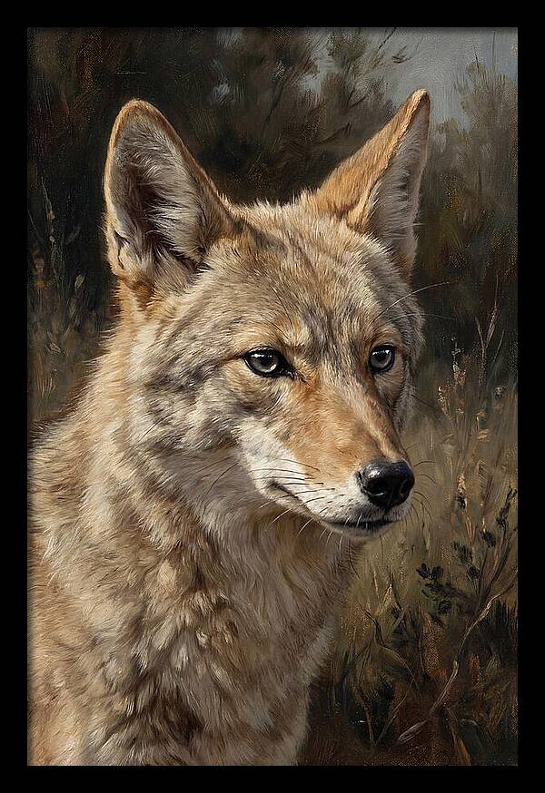 Coyote Portrait In Nature