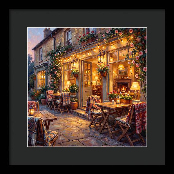 Cozy Caf Evening Glow