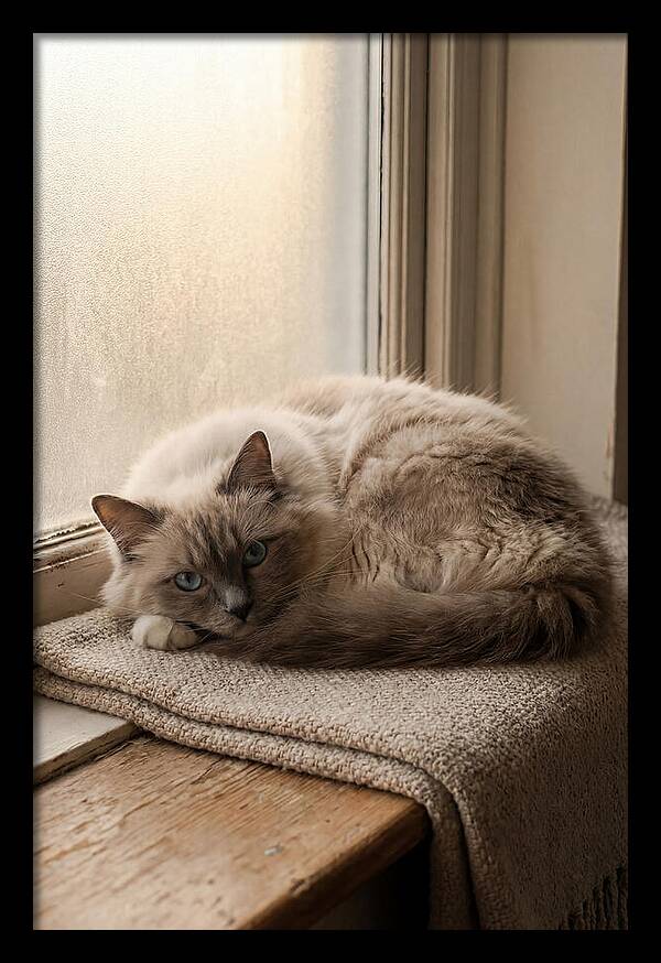 Cozy Ragdoll Cat Relaxing