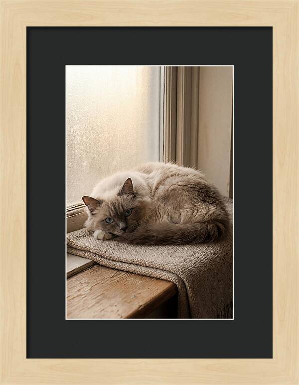 Cozy Ragdoll Cat Relaxing