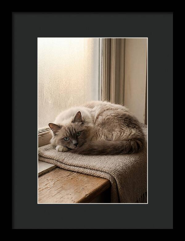 Cozy Ragdoll Cat Relaxing