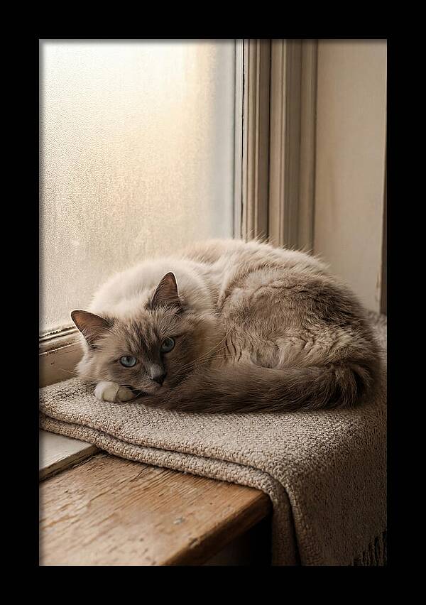 Cozy Ragdoll Cat Relaxing
