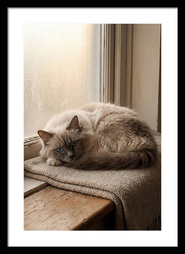 Cozy Ragdoll Cat Relaxing