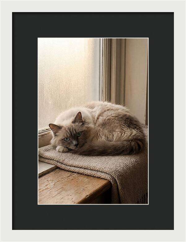 Cozy Ragdoll Cat Relaxing