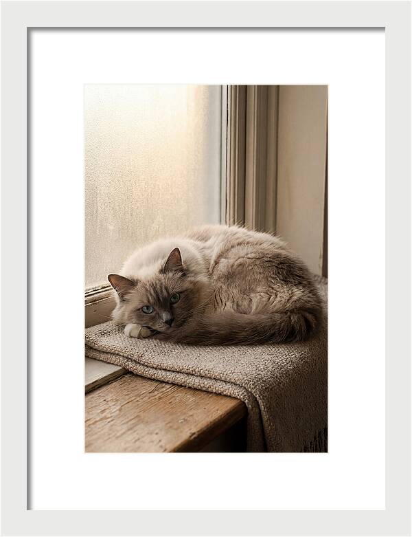Cozy Ragdoll Cat Relaxing