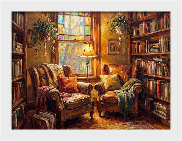 Cozy Reading Nook With Light