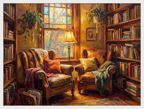 Cozy Reading Nook With Light