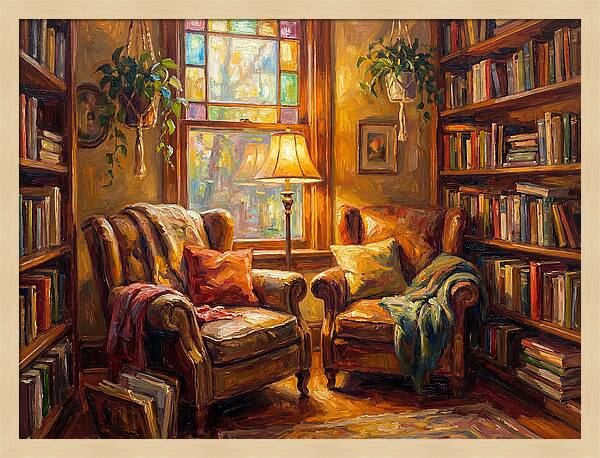 Cozy Reading Nook With Light