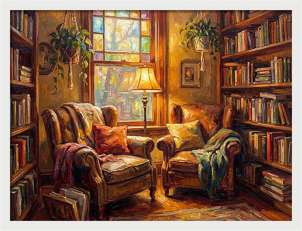 Cozy Reading Nook With Light