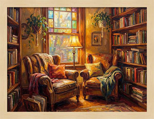 Cozy Reading Nook With Light