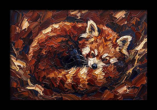 Cozy Red Panda Resting