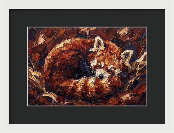 Cozy Red Panda Resting