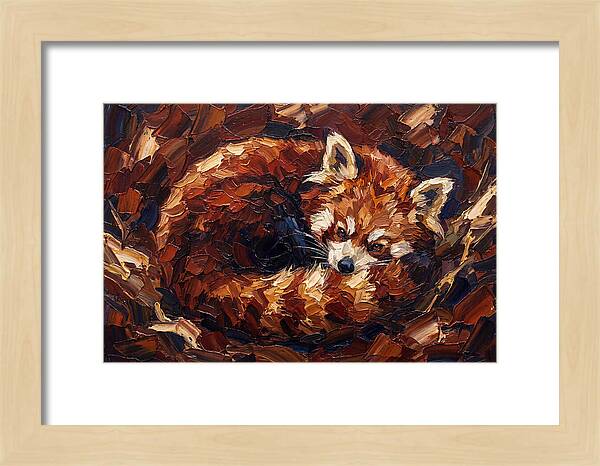 Cozy Red Panda Resting