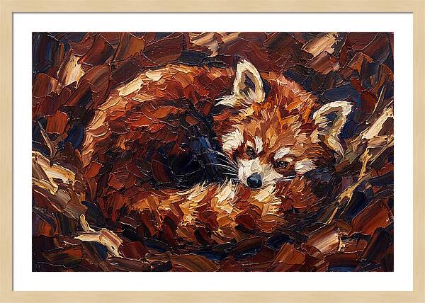 Cozy Red Panda Resting