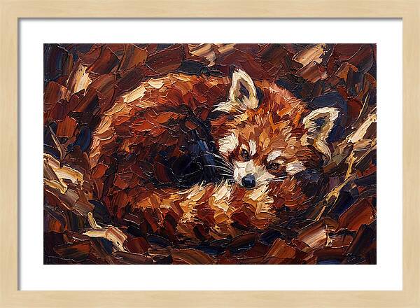 Cozy Red Panda Resting