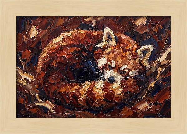Cozy Red Panda Resting