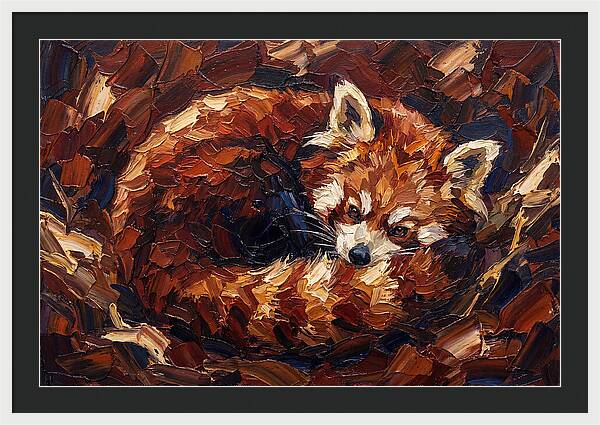 Cozy Red Panda Resting