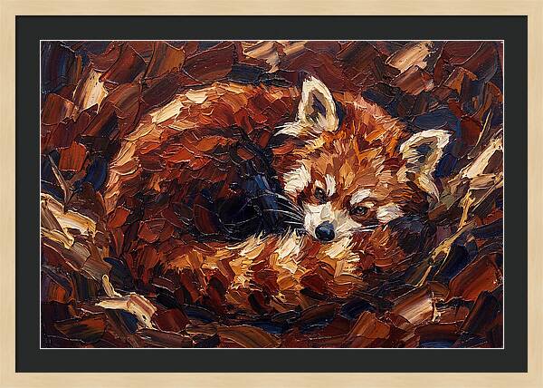 Cozy Red Panda Resting