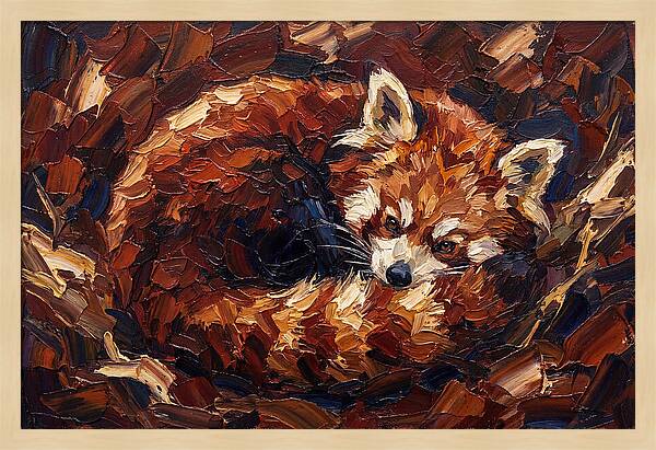 Cozy Red Panda Resting