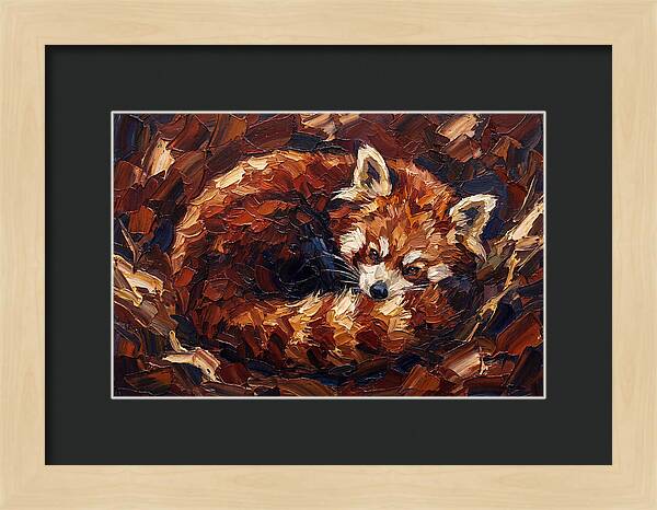 Cozy Red Panda Resting